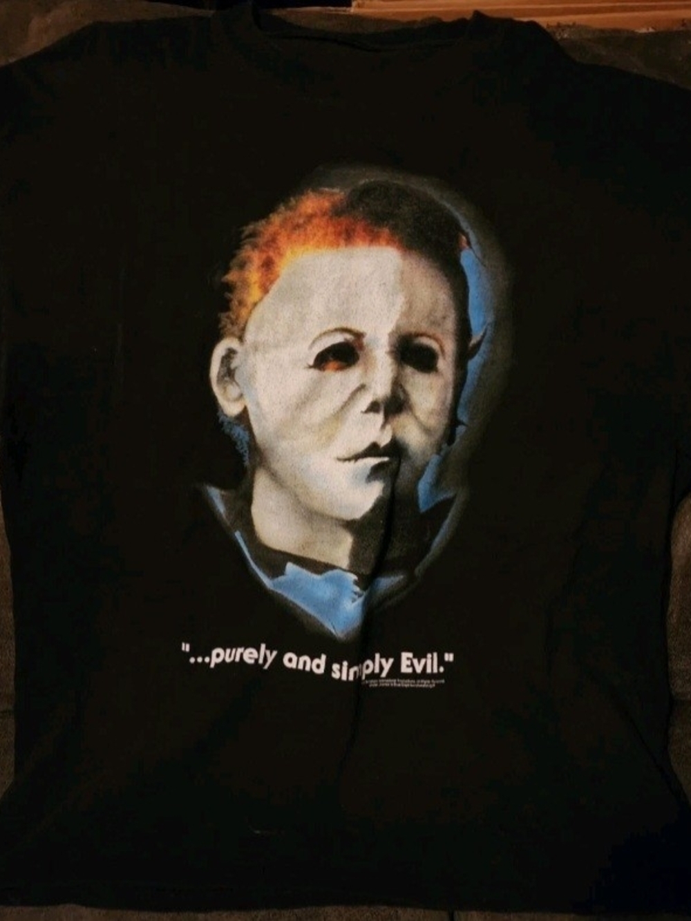 Halloween Michael Myers Purely And Simply Evil Promo Shirt 1978 Falcon Grape L